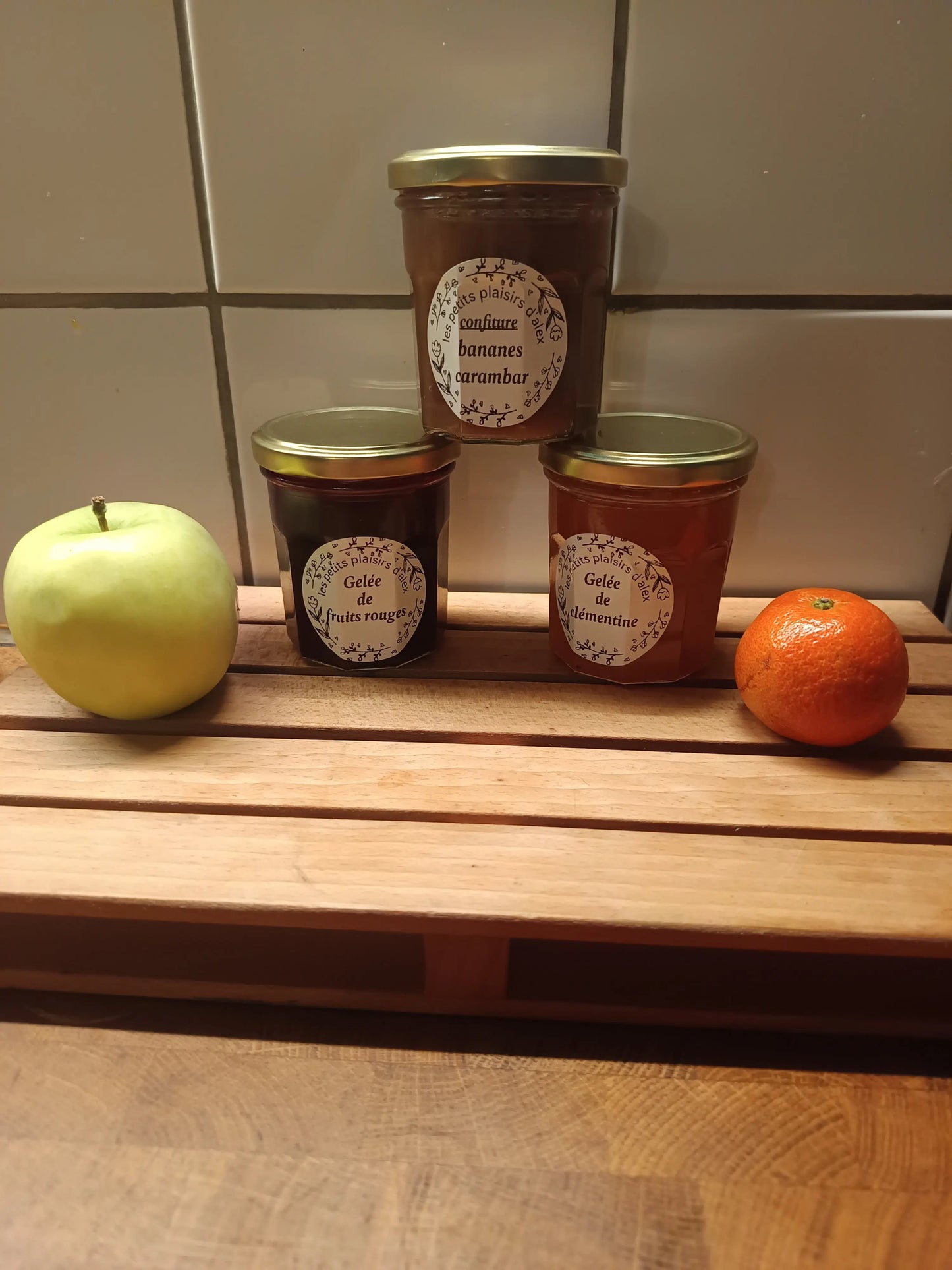 assortiment de confiture et gelée les petits plaisirs d'alex