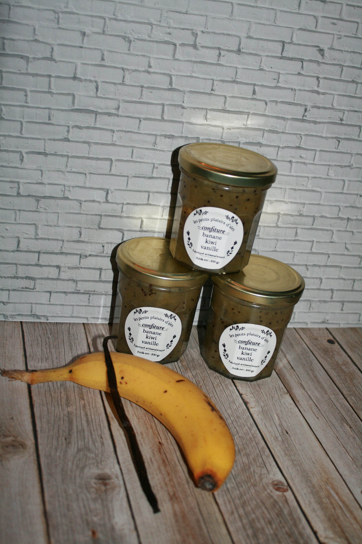 Confiture banane kiwi vanille