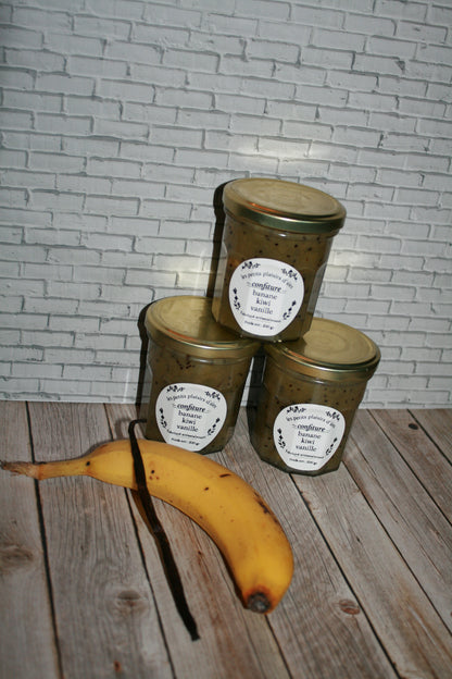 Confiture banane kiwi vanille