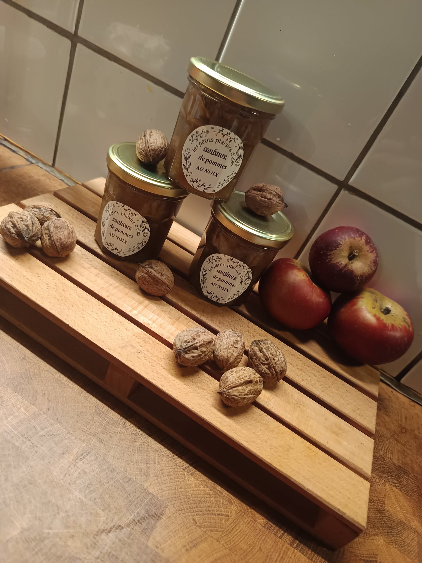 confiture pomme noix les petits plaisirs d'alex