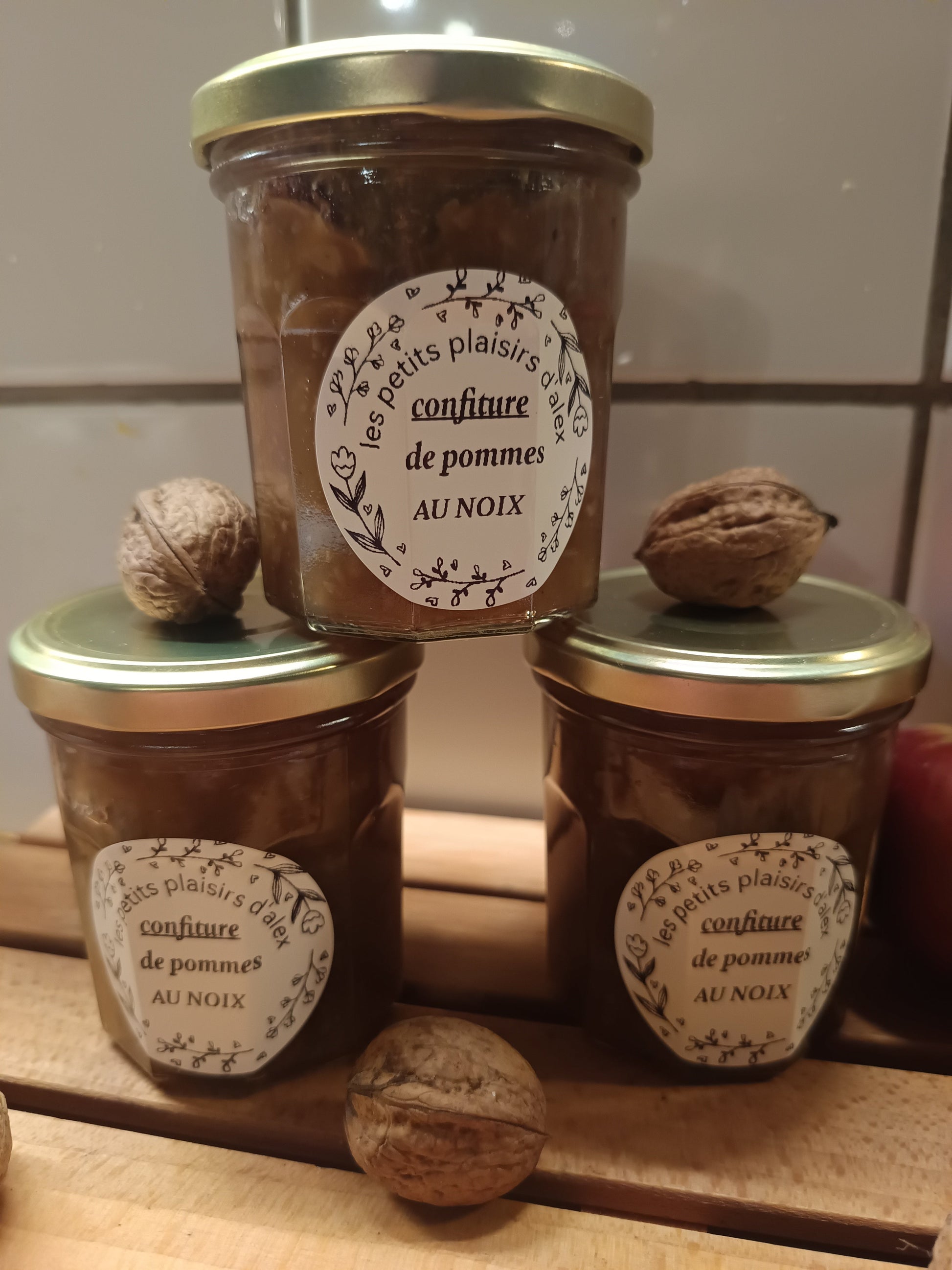 confiture pomme noix les petits plaisirs d'alex