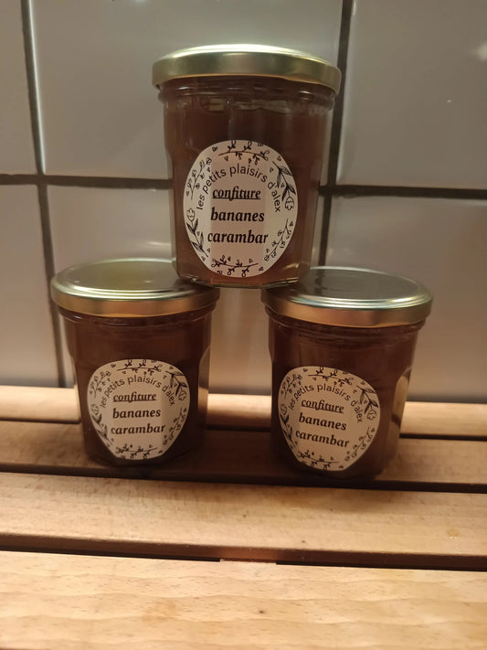 confiture bananes carambar caramel les petits plaisirs d'alex