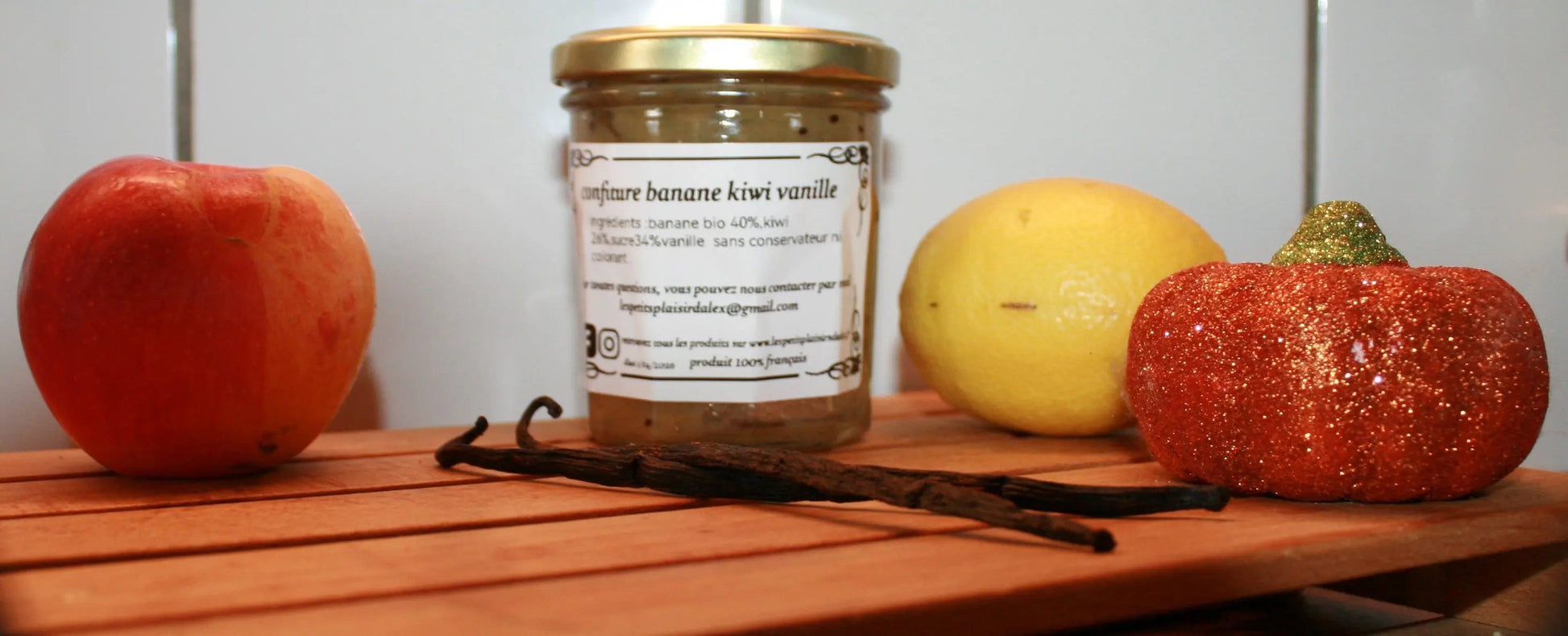 confiture bananes kiwi vanille Ma boutique