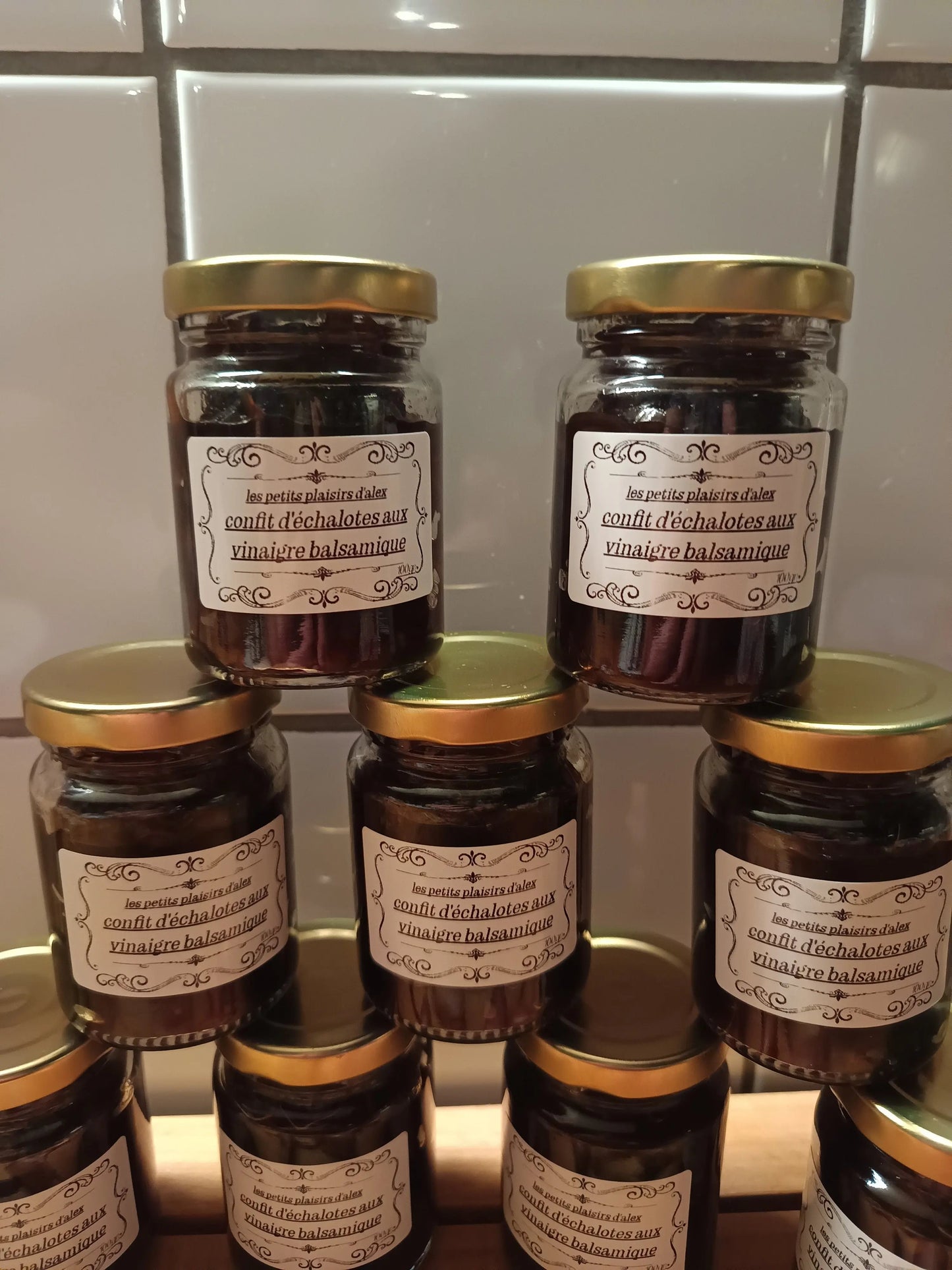 confit d'échalotes au vinaigre balsamique